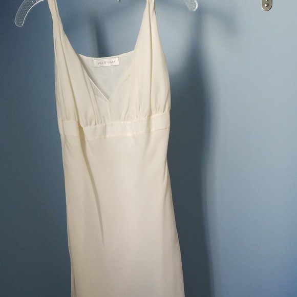JILL STUART cream silk dress size 2 - Picture 6 of 7
